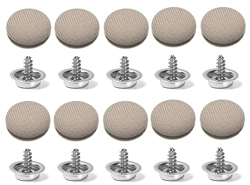 Sweeaau 10 x Auto-Dachschnallen, Befestigungs-Clips, Dachhimmel-Decken-Schraubkappen, Schnallennieten, Halter, Auto-Innen-Dach-Schnappnieten, Auto-Zubehör, Reparatur-Set, 10 Stück