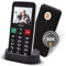 Olympia Mobiltelefon LUX | Komfort-Mobiltelefon mit Großtasten | Farb-Display | SOS-Taste | Seniorenhandy ohne Vertrag | Dual SIM, MicroSD-Slot, Bluetooth | Taschenlampe | inkl. Ladeschale | Schwarz