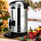 Daromigo Bouilloire à vin chaud, 8 l, avec robinet, thermostat, 1500 W, en acier inoxydable, avec indicateur de niveau d'eau, température réglable de 30 à 110 °C, pour boissons chaudes
