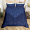Homewish Vintage Damast Bettbezug Set Gothic 135x200 Bettwäsche Sets,Viktorianische Tröster Abdeckung Blau Barock Blumen Gothic Bett Set Antike Floral Böhmische Dekor,Lila