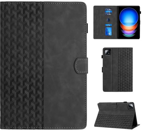 CASAFUNY Étui de protection pour Xiaomi iPad 6S Pro, Xiaomi iPad 6S Pro, étui de protection divisé multi-angle avec fonction veille/réveil automatique, pour tablette Xiaomi Pad 6S Pro Cover Noir