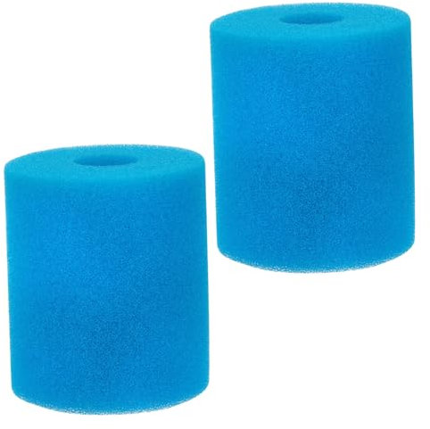 ANDRESLAD Paddling Pool Filter Pool Filter Sponge Set 2 Pack Replacement Filter Element for Pool Pump Heavy Duty Sponge Easy to Clean and Reuse 30x90x102mm Aquarium Filter Sponge