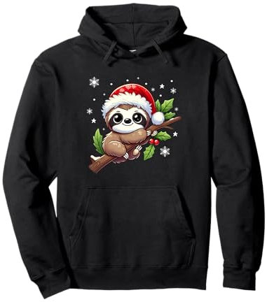Faultier Frohe Weihnachten Damen Herren Kinder Weihnachts Pullover Hoodie