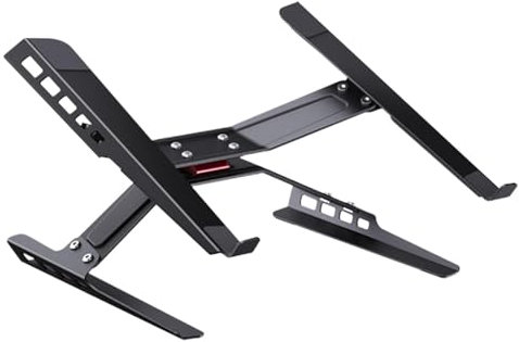 Support de Refroidissement pour Ordinateur Portable | L'ordinateur est en Face | Support | Dissipation Thermique réglable jusqu'à 150 degrés pour Ordinateur Portable en Acier au Carbone avec