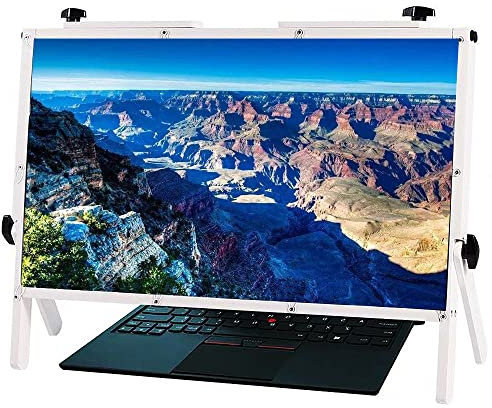 Laptop Screen Magnifier Desktop Screen Magnifying Glass, 22 Conenient Folding Projection Display, Compatible with Laptops, Ipads, Mobile Phones