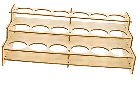 CIMAXIC Farbregal Gestell Malen Farbhalter Stand Lagerregal Für Farbflaschen Aufbewahrungshalter Für Tintenflaschen Farbaufbewahrung Aus Holz Lagerregal Für Pigmente Pigmenthalter Hölzern