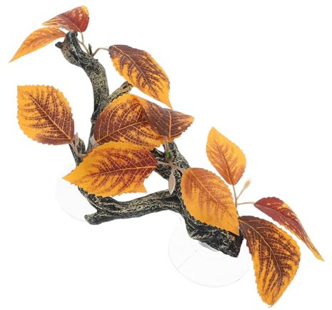 SUPVOX Accessori Per Terrari Di Rettili in Resina, Decorazioni Per Terrari, Rami Di Piante Realistici Per Di Anfibi, Piante Finte Flessibili Per Lucertole, E Gechi