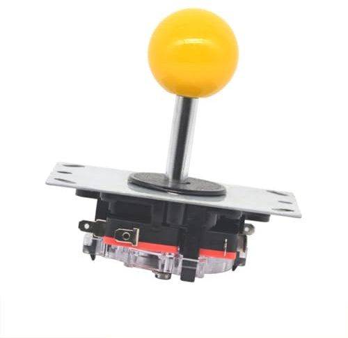 Arcade Joystick - Classic Arcade Joystick | Replacement Parts Joysticks Game | Joyystick for Arcades Classic Competition | Retro-Arcades-Stick, Schwarz-Rot for P Cs and Devices