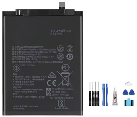 Generic Akku HB356687ECW 3340mAh 3.82V kompatibel mit Nova 2S 2i 2Plus 3i 4e Honor 7x 9i G10 Mate10 Lite P30 Lite Mate SE Phone Akku