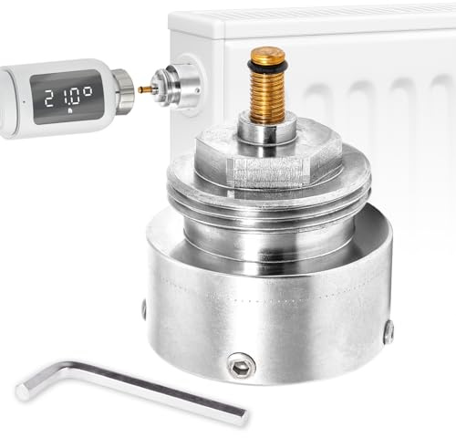 Adapter 9700-27.700 für Vaillant Ventile - passend für Heimeier Thermostatköpfe M30x1,5 - inkl. kör4u 2mm Sechskantschlüssel