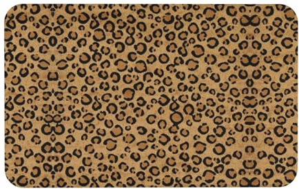 WXWJSHMGC Kieselgur Matte mit wildem Leopardenmuster, rutschfest, sofort trocknend, umweltfreundlich, Kieselgur Badematte, 50 x 80 cm