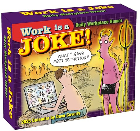 Work is a Joke 2025 Tageskalender für den Schreibtisch in Box, Tages-Humor von Dave Coverly