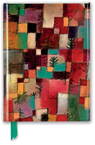 Premium Notizbuch DIN A5: Paul Klee, Rotgrüne und Violett-Gelbe Rhythmen: Unser hochwertiges, liniertes Blankbook mit festem, künstlerisch geprägtem ... Notizbuch DIN A 5 mit Magnetverschluss)
