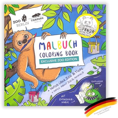 Malbuch ZOO BERLIN und TIERPARK BERLIN: Exklusive Zoo-Edition