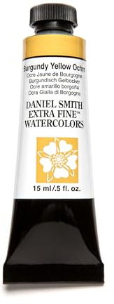 Daniel Smith Extra Fine Watercolor Paint, 15ml Tube, Burgundy Yellow Ochre, 284600147, 0.5 Fl Oz (Pack of 1)