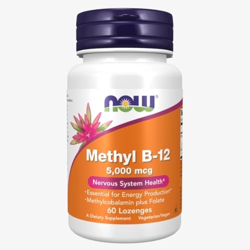 Methyl B-12, 5000 mcg, 60 Lozenges - Now Foods - UK Seller