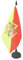 AZ FLAG Bandiera da Tavolo Sicilia 21x14cm - Piccola BANDIERINA SICILIANA - Italia 14 x 21 cm