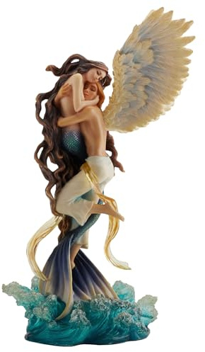 Unicorn Unmögliche Liebe Engel & Meerjungfrau-Liebhaber Statue von Künstler Selina Fenech