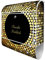 banjado® Design Briefkasten personalisiert mit WT Gold Disco 38,5x46,5x13cm & 2 Schlüssel - Briefkasten Stahl weiß mit Zeitungsfach pulverbeschichtet - Postkasten A4 Einwurf inkl. Montagematerial