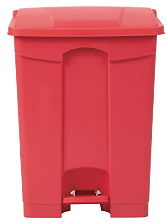 Jantex DC710 Kitchen Pedal Lid Bin Red 65ltr Waste Polypropylene Catering Equipment