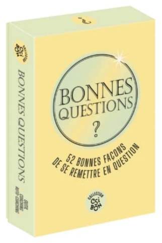 Bonnes questions - 52 bonnes façons de se remettre en question - Coffret