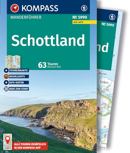 KOMPASS Wanderführer Schottland, 63 Touren mit Extra-Tourenkarte: mit Touren und GPS-Daten in der KOMPASS-App