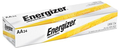 AA Batteries - Energizer Industrial Alkaline Batteries, (24 Count) Model EN91