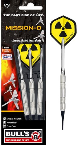 Bull's Mission Soft Dart, Ringed Grip, 16g