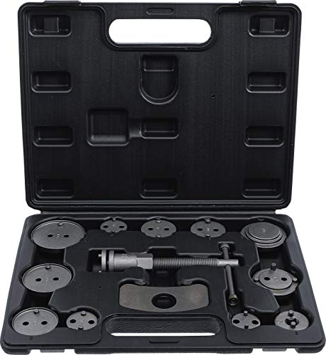 Kit Universale Regolazione Pistoni Freni - Mandrino In Senso Orario, Piastra Di Fiddaggio, Adattatori, Valigetta In Plastica