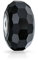 Bling Jewelry Sólido Negro Facetado De Cristal De Murano .925 Sterling Silver Core Spacer Bead Encaja Pulsera Europea Con Dijes Para Mujer Adolescente