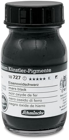 Schmincke feinste Künstler-Pigmente, Eisenoxidschwarz - 100 ml