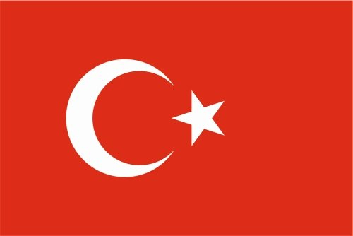 Kiwistar - Autoaufkleber Sticker Fahne Flagge Aufkleber 15cm Türkei Flagge Länder Wappen Fahne Sticker Kennzeichen - Auto - Fahrrad - LKW