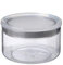 Tatay Bote de Cocina, 0.5L de Capacidad, Hermético, Libre de BPA, Apto Lavavajillas, Transparente - Gris. Medidas 12.5 x 12.5 x 8 cm