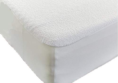 Haani Terry Towel Towelling 100% Waterproof Fitted Sheet Mattress Protector (Single)