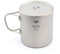 Keith 220ml-600ml Double Wall Titanium Insulated Mug with Titanium Lid Water Mugs Folding Handle Outdoor Camping Travel Tableware Utensils (Ti3357-600ml)