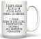 Kaffeetasse mit englischer AufschriftI Don't Judge Except on Grammar 15 oz weiß