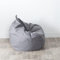 Chickw1 Sitzsack ohne Füllung für Erwachsene und Kinder, Sitzkissen Bodenkissen Kissen Sessel BeanBag Sitzsäcke für Outdoor & Indoor Gaming Entspannen (Grau,100x110cm)