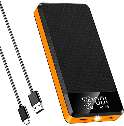 Power Bank 30000mAh:Power Bank Fast Charging PD25W 3 Output & 3 Input USB C, LED Screen Display, LED Flashlight, Portable Charger High Capacity External Battery Packs for Smart Phones, Tablets