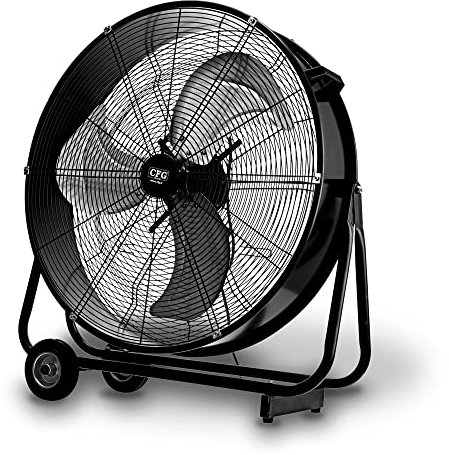 LUCE QUADRA EV089 - Ventilador industrial con ruedas, diámetro 82 cm