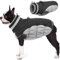 AOFITEE Hundemantel - Warme Winterjacke für Kleine Hunde Mit Integriertem Geschirr, Reflektierend, Wasserdicht, Fleece Mit Rollkragen für Yorkshire, West Highland