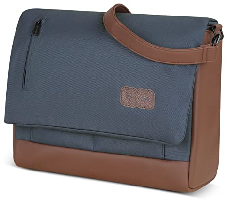 ABC Design Wickeltasche Urban - Crossbody Bag mit Baby Zubehör – Messenger Bag - großes Hauptfach - breiten Schultergurt - Polyester (lake)