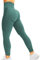 corcoar Sport Leggings Damen High Waist Seamless Hosen Gym Yoga Sport Leggings Booty Lifting Po Push Up Gym Sporthose Grün XL