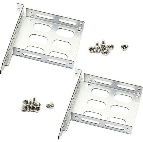 2pcs 2.5 Hard Drive Tray Holder for PCI SSD HDD Metal Mounting Bracket Adapter