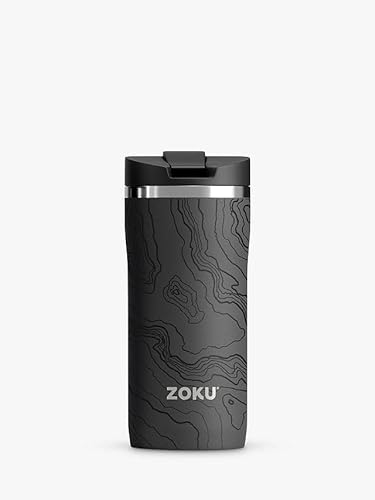 Zoku 355ml Travel Mug - Grey Graphics