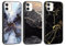 Foonary 3 Stück Hülle für iPhone 12/iPhone 12 Pro 6,1, Handyhülle mit Muster Mädchen Aesthetic Marmor Muster Motiv Design Slim Case, Silikon Schutzhülle Cover für iPhone 12/12 Pro, Marmor 02