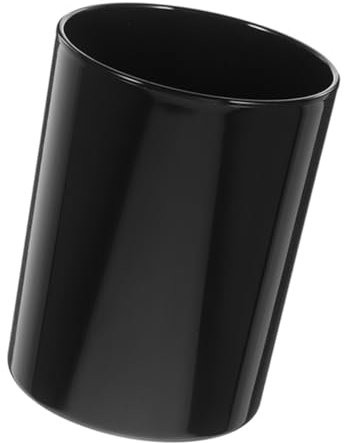 OHPHCALL Organisateur De Stylos Rond Plastique Pot à Crayons Multifonctionnel Pour Bureau Rangement Pratique Et Élégant Pour Pinceaux Crayons Et Outils De Maquillage Couleur Noire