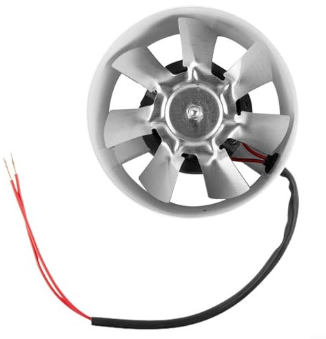 Zoegneer Runder Abluftventilator, Kanalabluftventilator, Haushaltsküche, leistungsstarker zylindrischer Abluftventilator für Öldämpfe, Rauchabzug und Lüftungsventilator FD100 (weiß)