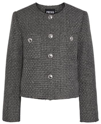 Pieces Pcnua LS Boucle Jacket Pa Giacca Corta Donna (Pacco da 1)