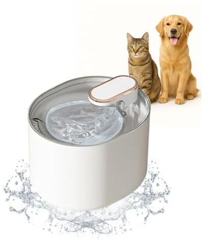 Fontaine à Eau pour Chat Silencieuse - Distributeur d’Eau Automatique 3L avec Filtre - Fontaine Chat et Chien Facile à Nettoyer - Abreuvoir Électrique pour Hydratation Optimale