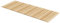Outsunny 120 cm Gartenweg, Rollweg Wetterfest Gartentritt Dekorative Holztritt aus Tannenholz, für Garten, Balkon, Natur